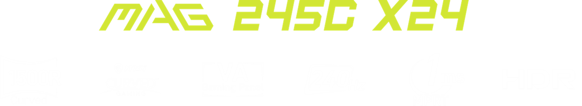 MSI MAG 245C X24 feature icons